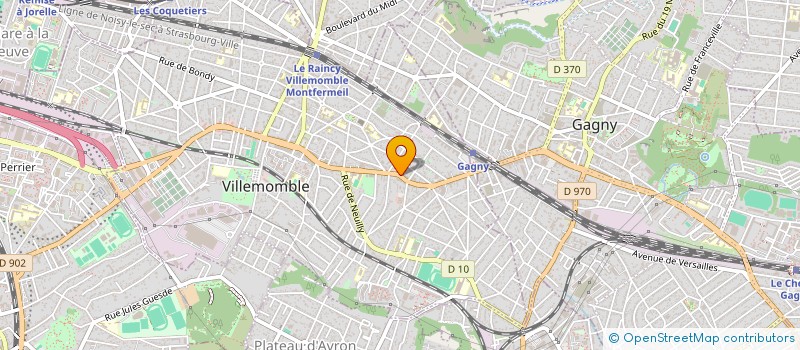 localisation de l'entreprise LE FEELING II à VILLEMOMBLE