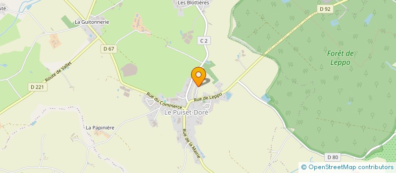localisation de l'entreprise LE FEGATELLI à MONTREVAULT-SUR-EVRE