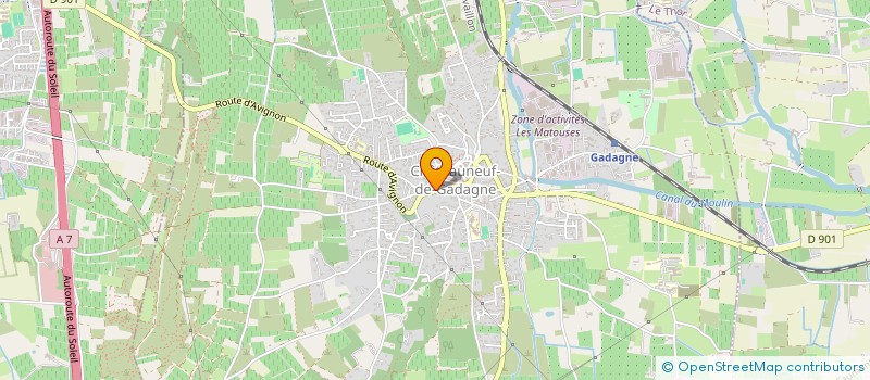 localisation de l'entreprise LE FELIBRIGE 108  CHATEAUNEUF-DE-GADAGNE