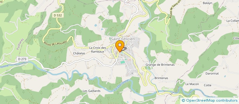 localisation de l'entreprise LE FELICIEN à SAINT-FELICIEN