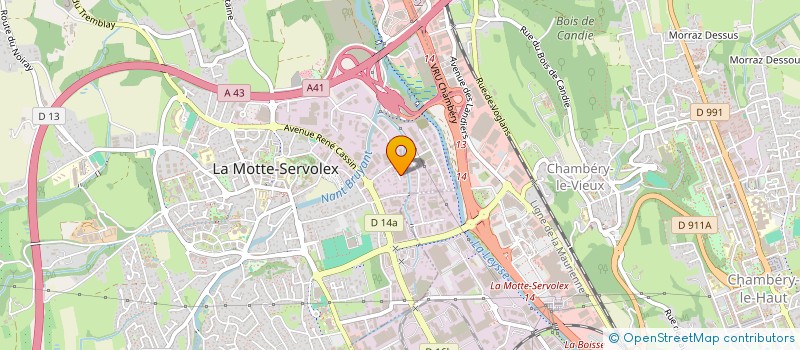 localisation de l'entreprise LE FENIX  LA MOTTE-SERVOLEX