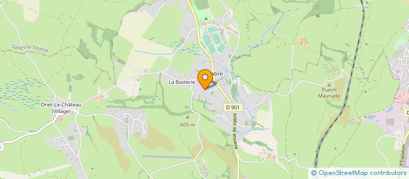 localisation de l'entreprise LE FENNEC  ONET-LE-CHATEAU