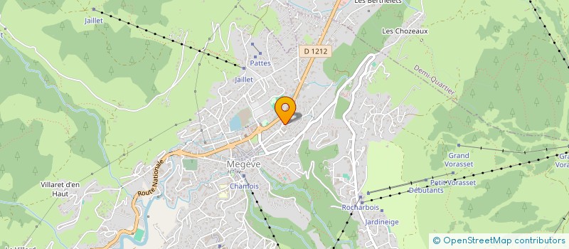 localisation de l'entreprise LE FER A CHEVAL  MEGEVE