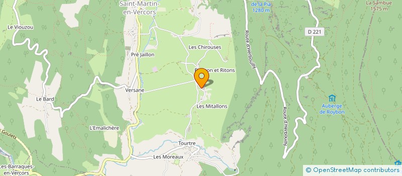 localisation de l'entreprise LE FER A CHEVAL  SAINT-MARTIN-EN-VERCORS