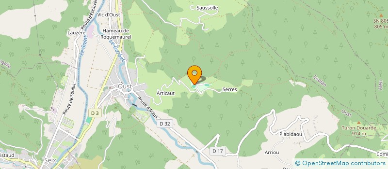localisation de l'entreprise LE FER A CHEVAL ARIEGEOIS à OUST