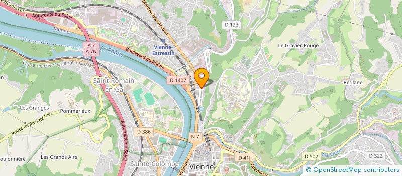 localisation de l'entreprise LE FER A SOIE à VIENNE