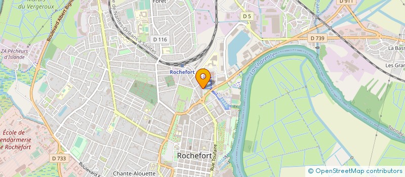 localisation de l'entreprise LE FER BOUILLANT  ROCHEFORT