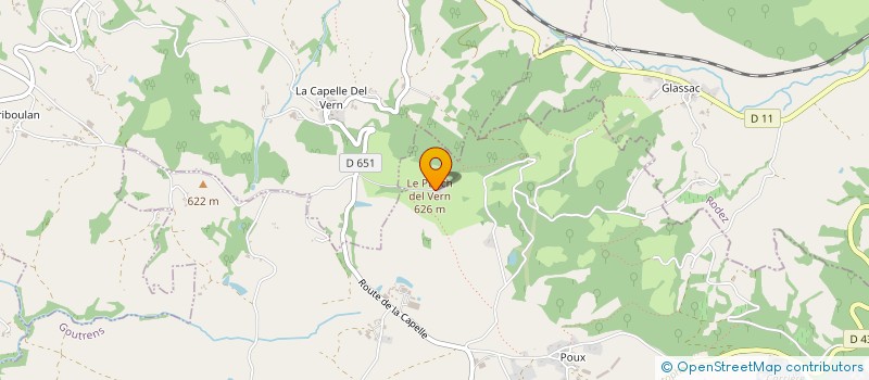 localisation de l'entreprise LE FER DE L'ANE  ESCANDOLIERES