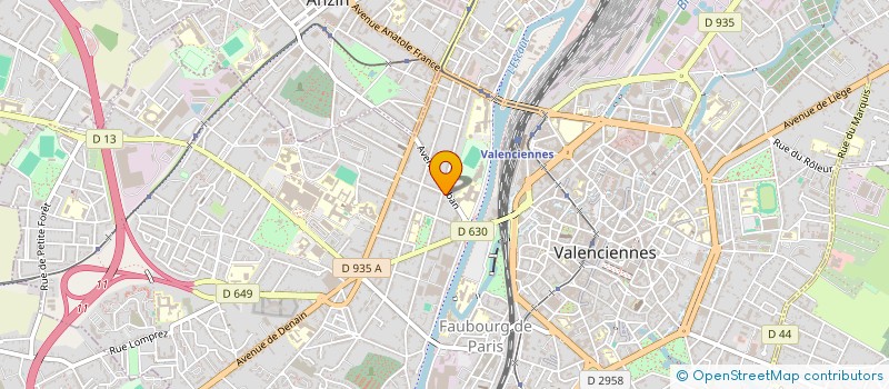 localisation de l'entreprise LE FER POUR VOUS  VALENCIENNES