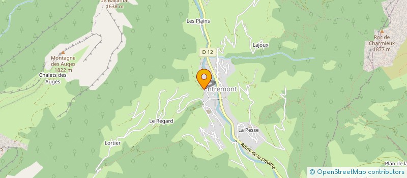 localisation de l'entreprise LE FERME D'AIME  GLIERES-VAL-DE-BORNE