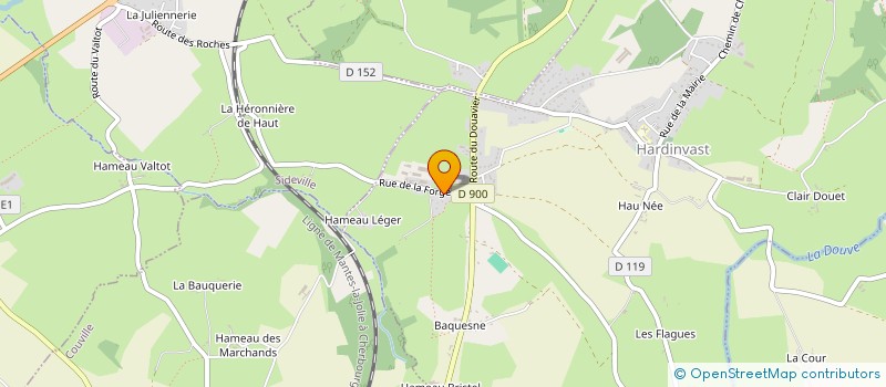 localisation de l'entreprise LE FERRAGE  HARDINVAST