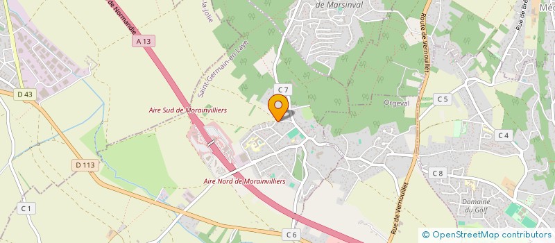 localisation de l'entreprise LE FERRET CONSULTING  MORAINVILLIERS