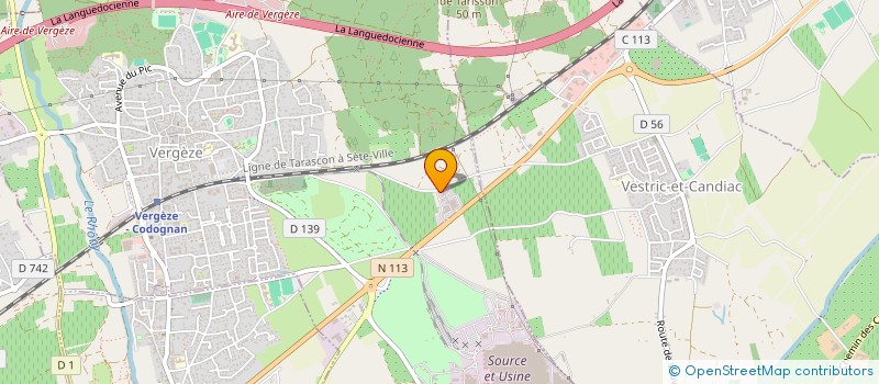 localisation de l'entreprise LE FES  VERGEZE