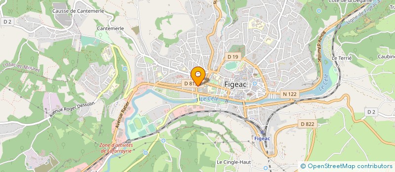 localisation de l'entreprise LE FESTIF & CO à FIGEAC
