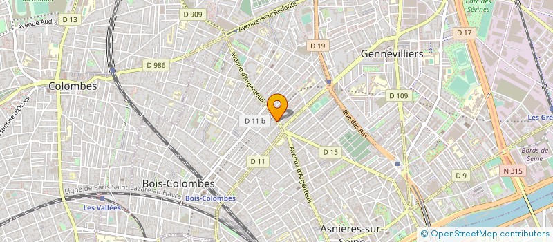 localisation de l'entreprise LE FESTIVAL à BOIS-COLOMBES