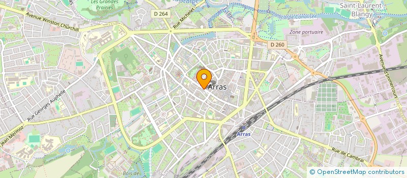 localisation de l'entreprise LE FESTIVAL DES ARTS à ARRAS