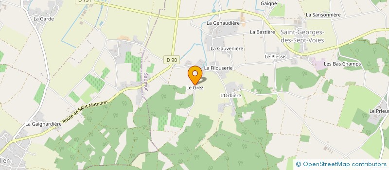 localisation de l'entreprise LE FESTIVAL DU SOLSTICE  GENNES-VAL-DE-LOIRE