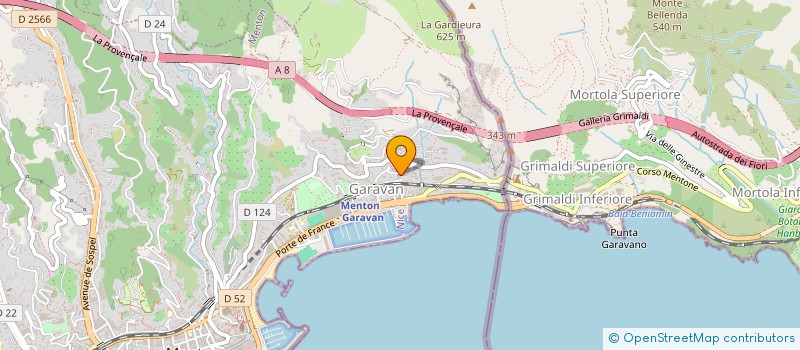 localisation de l'entreprise LE FESTIVAL PLAGE à MENTON