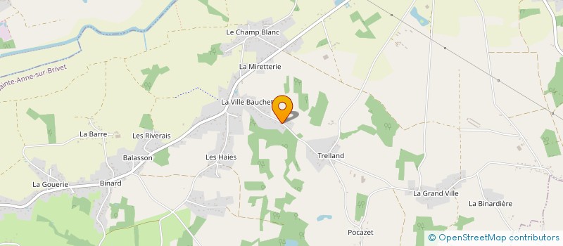 localisation de l'entreprise LE FEU DE L'ACTION  SAINTE-ANNE-SUR-BRIVET