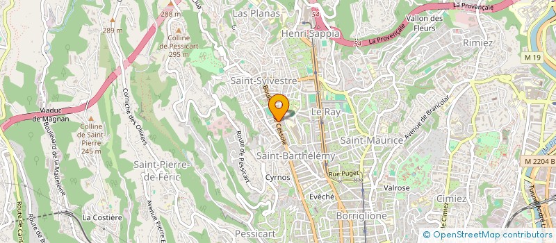 localisation de l'entreprise LE FEU DE LART'RAMPE  NICE