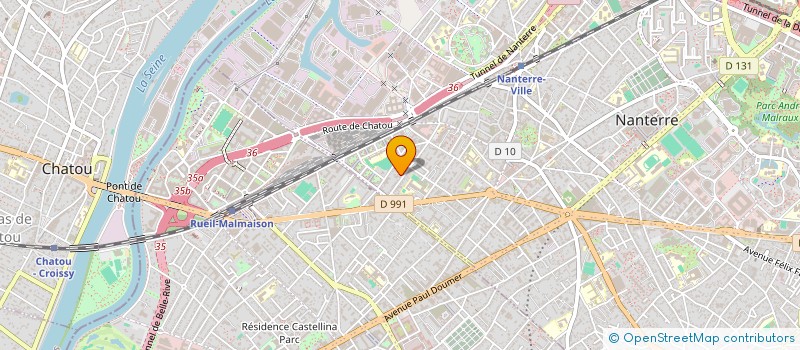 localisation de l'entreprise LE FEU ET L'EAU  NANTERRE