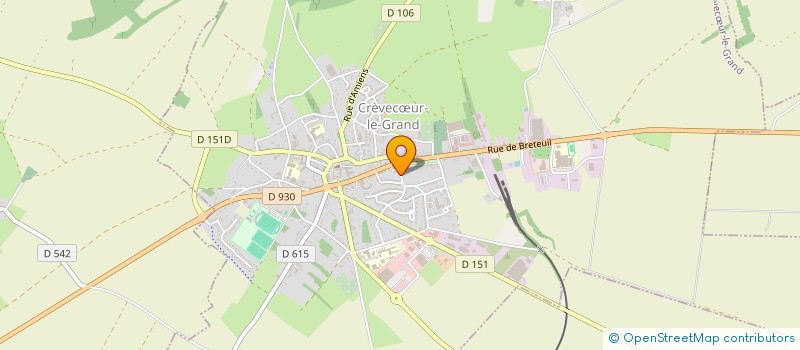 localisation de l'entreprise LE FEU GOURMAND  CREVECUR-LE-GRAND