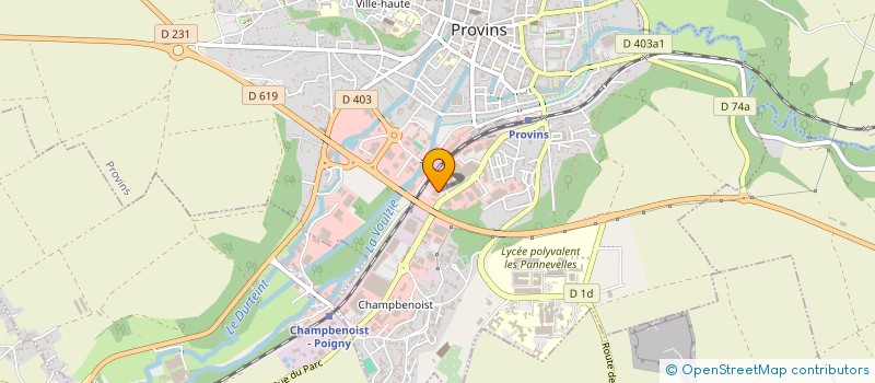 localisation de l'entreprise LE FEU PROVINOIS à PROVINS