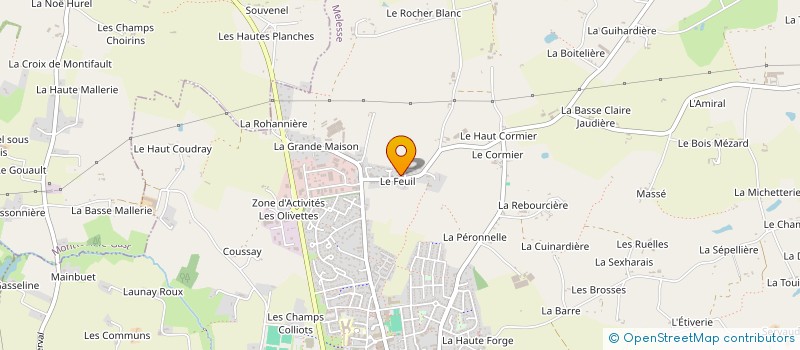 localisation de l'entreprise LE FEUIL 2030  MELESSE