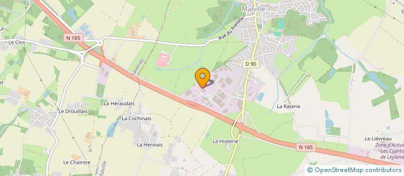 localisation de l'entreprise LE FEUNTEUN ARMATURES à MALVILLE