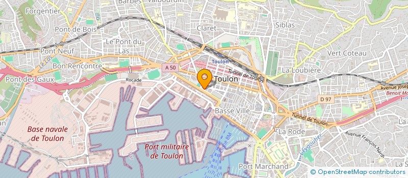 localisation de l'entreprise LE FEVRE  TOULON