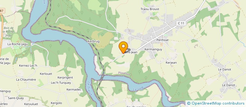 localisation de l'entreprise LE FEVRE ELAGAGE à PLOURIVO