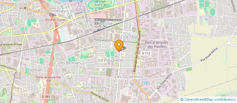 localisation de l'entreprise LE FEYSSINOIS  VAULX EN VELIN