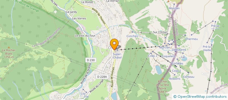 localisation de l'entreprise LE FIACRE à CHATEL