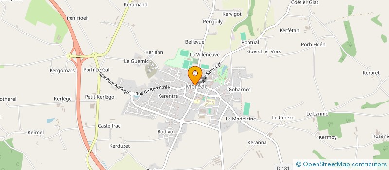 localisation de l'entreprise LE FIDJI  MOREAC