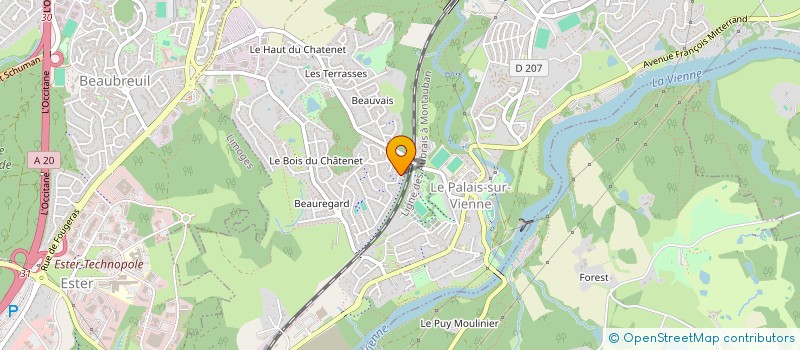 localisation de l'entreprise LE FIDO  LE PALAIS-SUR-VIENNE