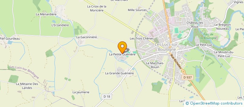 localisation de l'entreprise LE FIEF  LES LUCS-SUR-BOULOGNE