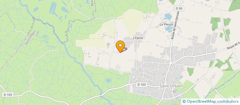 localisation de l'entreprise LE FIEF CHAMPEAU  SAINT-URBAIN