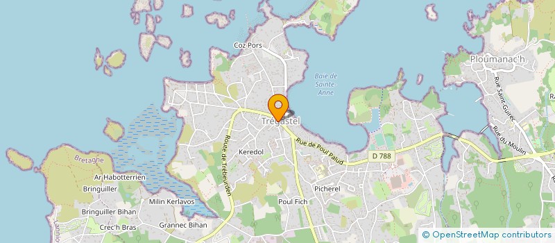 localisation de l'entreprise LE FIEF DE TREGASTEL  TREGASTEL