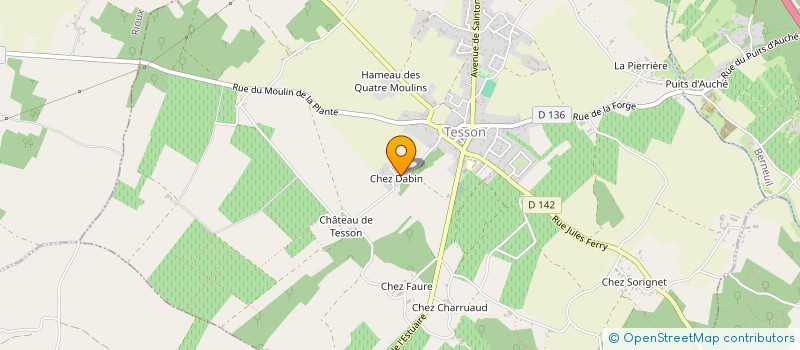 localisation de l'entreprise LE FIEF DU BOURG  TESSON