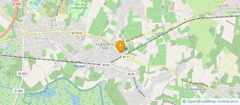 localisation de l'entreprise LE FIEF FROSSAY  BOUAYE