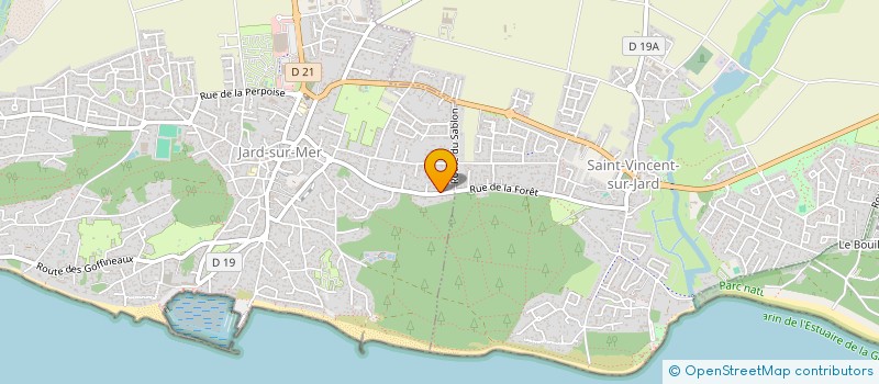localisation de l'entreprise LE FIEF85 à JARD-SUR-MER