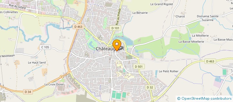 localisation de l'entreprise LE FIL BLEU - HABITAT INCLUSIF POUR ADULTES EXTRAORDINAIRES  CHATEAUGIRON