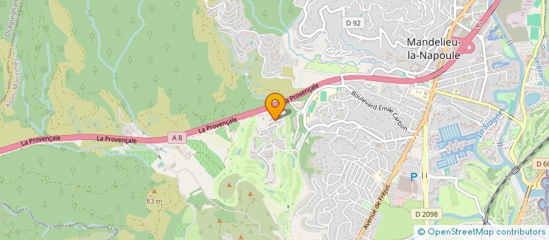 localisation de l'entreprise LE FIL CONDUCTEUR RP  MANDELIEU-LA-NAPOULE