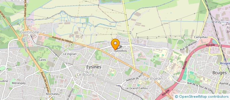 localisation de l'entreprise LE FIL D'ARGENT à EYSINES