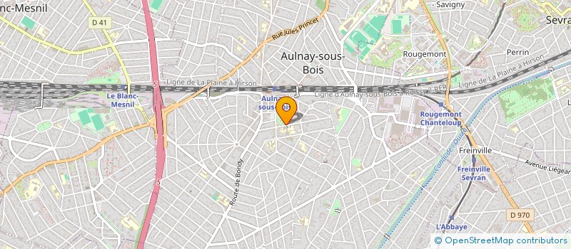 localisation de l'entreprise LE FIL D'ARIANE à AULNAY SOUS BOIS