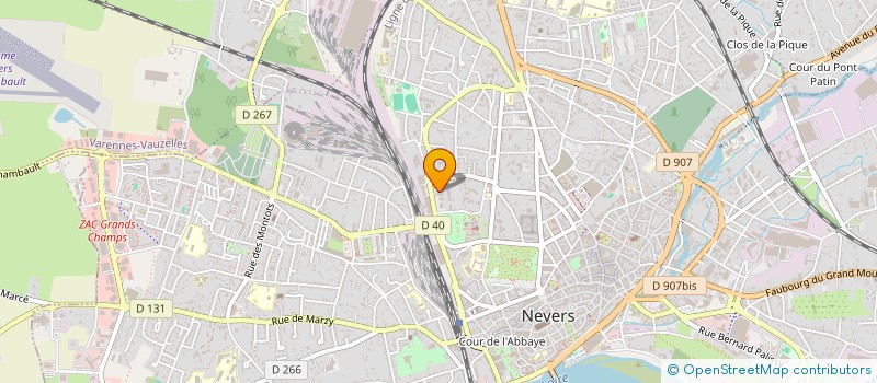 localisation de l'entreprise LE FIL D'ARIANE à NEVERS