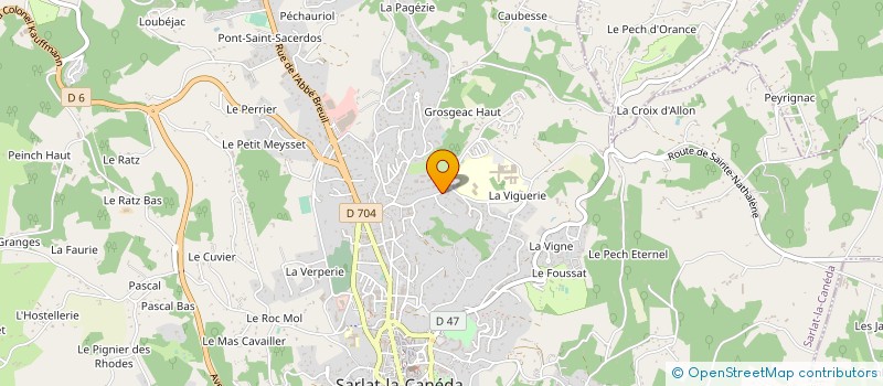 localisation de l'entreprise LE FIL D ARIANE à SARLAT-LA-CANEDA