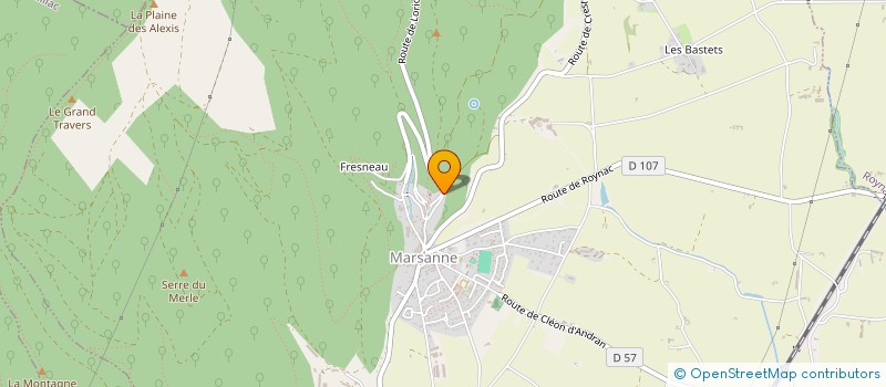 localisation de l'entreprise LE FIL D'HERMES  MARSANNE