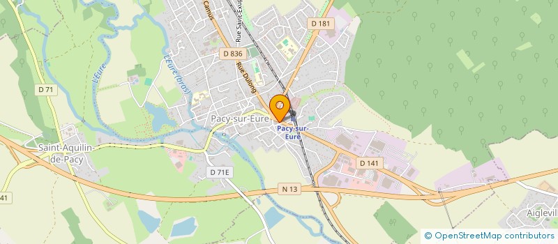 localisation de l'entreprise LE FIL D'ICI ET D'AILLEURS  PACY-SUR-EURE