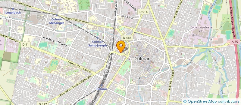 localisation de l'entreprise LE FIL DE CARO à COLMAR